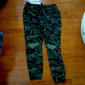 Ripped army sweats